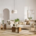 thumbnail image 5 of Bouclair Oatmeal Linen Ceiling Lamp, 5 of 5
