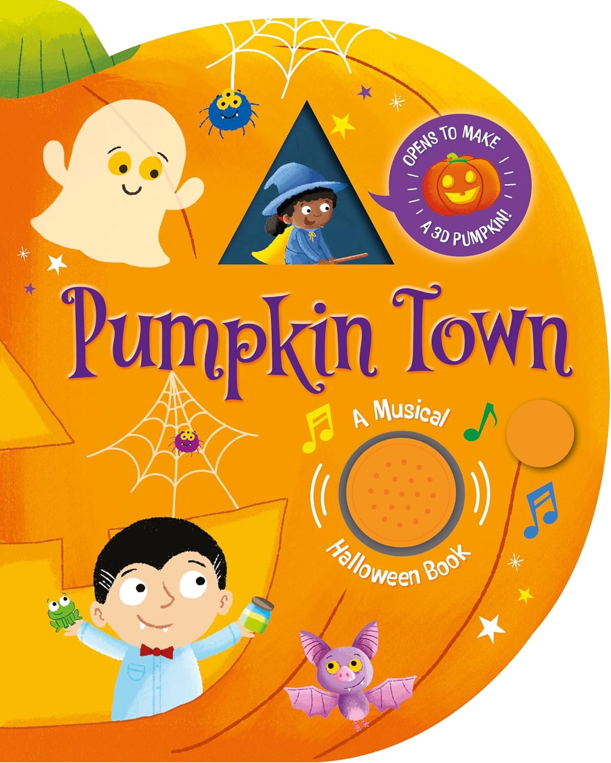 Seasonal : Pumpkin Town Muscial Halloween: 1-Button Sound Book By Kidsbooks Publishing
