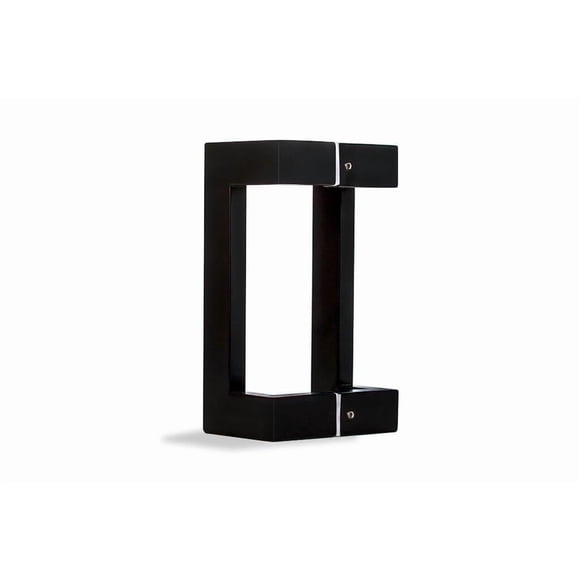 24 Inch Matte Black Door Handles Offset, Modern Stainless Steel Entry Door Handle Pull for Interior Exterior Home Office Commercial Store Shop Double Doors Single Door, Square Rectangular Shaped Bar