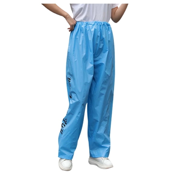 Plus Size Pants Hiking Rain Pants For Men & Women Thick Portable Fabric Bottom Half Trousers With Enhanced Waterproofing