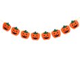 thumbnail image 1 of 1 Pc Halloween Decoration Pumpkin Banner Felt Cloth Decorative Banner (Orange), 1 of 7