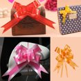 thumbnail image 4 of Unatoiry 10 Pieces Bow Pull Decor Festive Packing Lightweight Hand-Pulled Flower Wedding Birthday Christmas Holiday Accessory Heart/Orange 1Set, 4 of 6