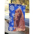 thumbnail image 2 of Carolines Treasures SC9594CHF Irish Setter Bleu Flocon de Neige Hiver Drapeau Toile Maison Taille, 2 of 4