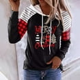 thumbnail image 1 of Meichang Chemises de Noël Manches 3/4 Coupe Ample Col Rond Tops d'Automne T-Shirts Graphiques Classiques Cadeaux pour Femmes pour Noël, 1 of 5