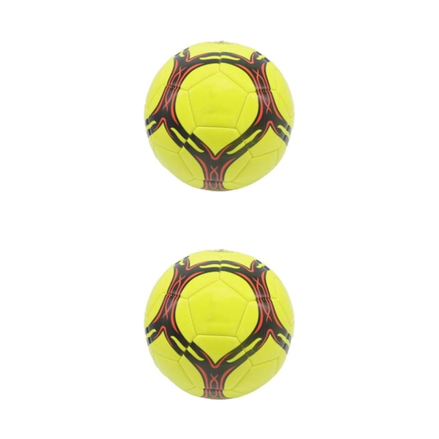 Thinsony Portable Official Soccer Ball - Wide Application Range For Games Widely Used PVC Ball Official Newest Soccer Football thickened yellow type 4 2Set