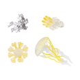thumbnail image 1 of HILABEE Jellyfish Growth Cycle Science Biology Model Animal Life Growth Cycle Figure Yellow, 1 of 9