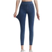 Timegard Leggings for Women High Waist Belly Control Sport Yoga Pant Stretch Solid Color Workout Trousers