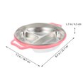 thumbnail image 4 of Shisuyan 1 Pce Assiette de Souper pour Enfants en Acier Inoxydable Assiette pour Aliments Assiette de Rangement Alimentaire pour la Maison, 4 of 8