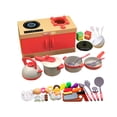 thumbnail image 2 of Meitianfacai Cuisine Maison Jouet pour Enfants Ensemble de Cuisine 56 Pcs Jeu de Simulation Ensemble de Cuisson avec Plaque de Cuisson Interactive Accessoires Réalistes Autocuiseur Bouilloire Poêle à Frire, 2 of 9