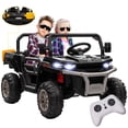 thumbnail image 1 of Aosom 2 Seater Ride on Car, 12V 7AH Ride on Dump Truck Kids UTV, Black, 1 of 10