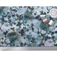 thumbnail image 3 of Soimoi Silk Fabric Star,Skull & Texture Decor Fabric Printed Yard 42 Inch Wide, 3 of 3