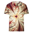 thumbnail image 3 of RKSTN Chemises pour Hommes Manches Courtes Décontractées Mode Col Rond Chandail à Enfiler T-Shirt Imprimé Hauts à Manches Courtes Chemises Hawaïennes pour Hommes, 3 of 4