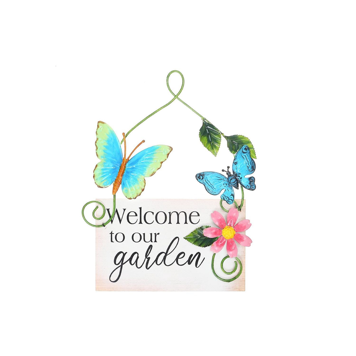 IH Casa Decor Bienvenue Dans Notre Jardin En Métal Papillon