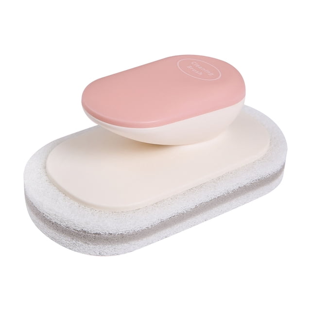 Sponges for Cleaning,Multi Functional Kitchen and Bathroom Cleaning Brush with Handle Sponge Cleaning Countertop Brush,Bathroom Cleaning Tools,Sponge with Handle,Cleaning Sponges Kitchen