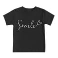 thumbnail image 4 of WEIYLL T-Shirts Garçon Unisexes Imprimé Lettre Drôle Col Rond Manches Courtes Hauts Noirs pour Enfants de 2-3 Ans, 4 of 4