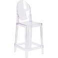 thumbnail image 1 of Nicer Furniture tabouret de comptoir moderne transparent, 1 of 4