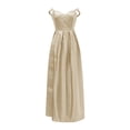 thumbnail image 2 of Kcodviy Robes de Bal Femmes Robes Longues pour Femmes Grande Taille Boîte de Nuit Femmes Élégantes Robes Longues Robe Grande Taille pour Crisn Satin Bretelles Spaghetti Fête Robe de Bal Grande Taille Robe de Soirée de Mariage, 2 of 4