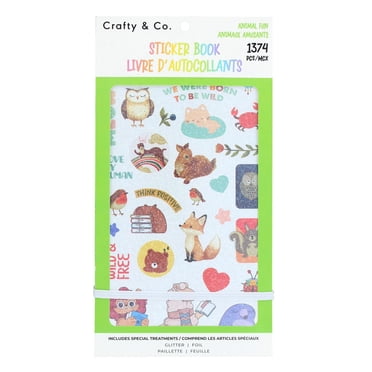 CRAFTY & CO. Animal Fun Sticker Book 1374 pcs