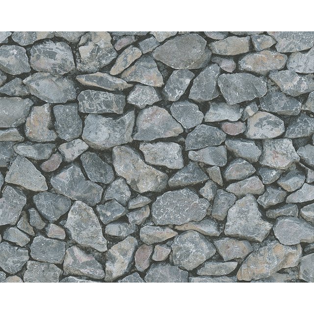 Dekora Natur 6 - Rouleau de Papier Peint Gris Naturellement Multifacette