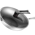 thumbnail image 3 of Stainless Steel Wok Stainless Steel Wok Pan  Stainless Steel Wok Wok Pan Kitchen Supplies Stainless Steel Wok Pan Double Sided  3 Layer Prevent Sticking Easy Cleaning Wok For, 3 of 4