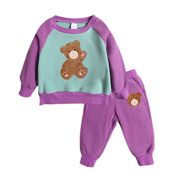 Tenues pour Garçons Imprimé Dinosaure Ensemble de Survêtement d'Hiver pour Tout-Petits Pantalon à Capuche Tenue de Jeu Décontractée Chaude Deux Pièces