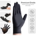 thumbnail image 3 of 100pcs Nitrile Gloves Disposable Gloves Food Safe Powder Free Latex Free Gloves for Tattoo, Mechanics, Hairdressing, Home use (Large), 3 of 5