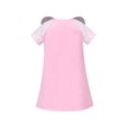 thumbnail image 2 of Robe T-shirt Fille Tunique Éléphant à Rayures Manches Courtes Coton Décontracté 3 Ans, 2 of 6