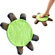 ZTTD 12'' Floor Turtle Foot Mop – Cute Double-Sided Turtle-Shaped Floor Cleaning Pad, Hands-Free Mop for Dust and Hair, Washable Reusable Foot Cleaner for Home and Office Floors, Green