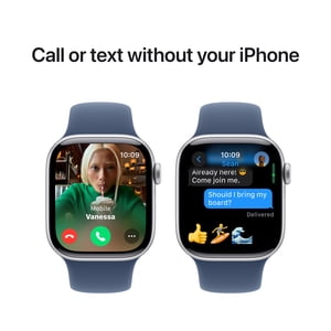 Apple montre Series 10 GPS + Cellules 42mm Boîtier en aluminium noir Jet avec boucle sport d'encre