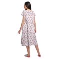 thumbnail image 2 of Moomaya Chemise de Nuit d'Allaitement à Col en V pour Femmes, Imprimée, à Manches Courtes, 2 of 5