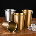 thumbnail image 4 of Luckyn Tasse à Boire en Acier Inoxydable 350 ml pour Camping Fête Café Whisky, 4 of 6