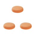 thumbnail image 2 of maskred Housses de Coussin Rondes pour Tabouret Confortable Polyester Imperméabilisation Douce orange 3Set, 2 of 6