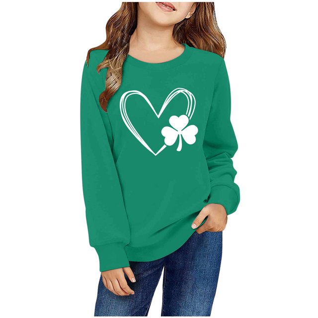 Rbaofujie Chandails pour Fille à Enfiler Col Rond Hiver Manches Longues Hauts Chemises