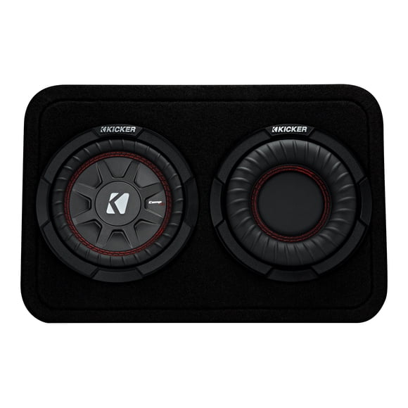 Kicker CompRT Thin Profile 6.75 Inch 2 Ohm Subwoofer Vented Enclosure Speaker