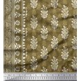thumbnail image 2 of Soimoi Poly Georgette Fabric Leaves Panel Printed Fabric 1 Yard 42 Inch Wide, 2 of 3
