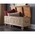thumbnail image 2 of Ashley Banc de Rangement Fossil Moderne en Bois à Arête, Blanc Antique et Brun, 2 of 4