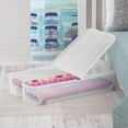 thumbnail image 3 of Sterilite 62 Liter Ultra™ Wheeled Underbed Storage Box - Pink, 3 of 9