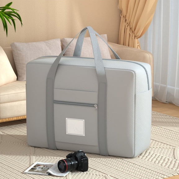 Sac de Voyage Pliable Imperméable, Bagage de Déménagement Extra Grand, Design à Tige de Traction, Polyester Durable, pour Maison/globetrotting, Rangement Polyvalent, Capacité Extensible, Valises, Extérieur Hzhnb