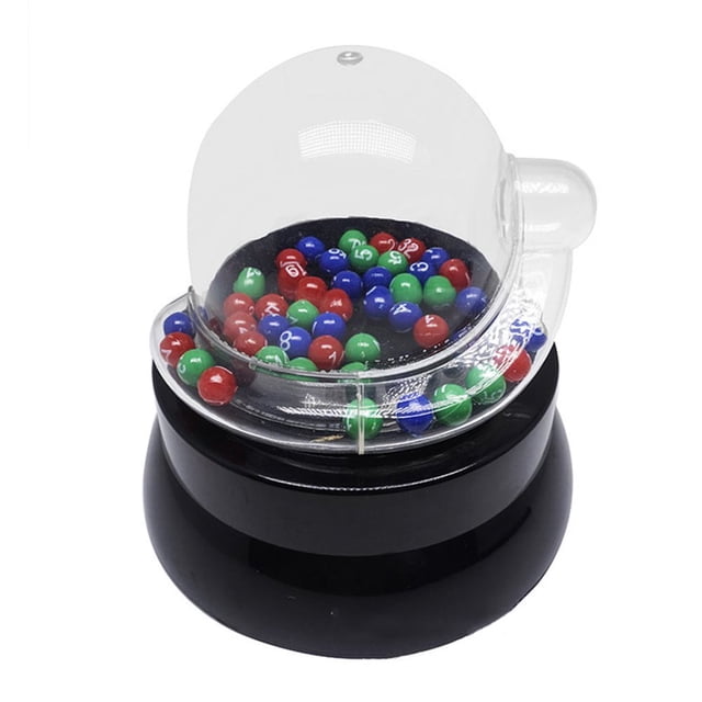 Bamboohart Black Lottery Game Machine with Transparent Design for Party Use ABS PP Material Lightweight Fun for All Ages 6.3 Inches