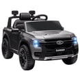 thumbnail image 1 of Qaba Ford Ranger sous Licence Voiture Électrique 12 V avec Rangement Arrière, Gris, 1 of 9