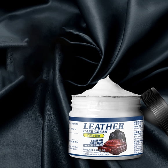 Mlkoz Household Cleaners Liquidation, Crème de Cuir pour Chaussures, Lanoline Noire, Crème de Soin Brillante Hydratante, Entretien, Cuir, Canapé, Cuir, Vernis à Chaussures, Déco Maison