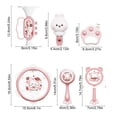 thumbnail image 3 of Fesfesfes Kids Hand Clap Drum Percussion Instrument Tambourine with Rattles Educational Early Learning Toy for 0-3 Years Old Musical Toy, 3 of 5