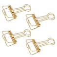 thumbnail image 1 of Paper Clamps, Binder Clips Hollow 50Pcs Gift  For Documents Gold,Purple Bronze,Bronze, 1 of 8