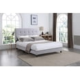 thumbnail image 3 of Dorian King Platform Bed, Silver, 3 of 3