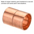 thumbnail image 4 of Unique Bargains 16mm Straight Copper Pipe Coupling Connecting Adapter Solder Connection for Plumbing 2 Pack, 4 of 5