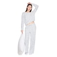 thumbnail image 1 of No Boundaries Women's Two Piece Pajama Set, 1 of 6