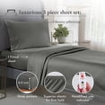 thumbnail image 4 of California Design Den - Luxury Sheets Bed 100% Cotton, 600 Thread Count, Deep Pocket, Snug Fit, Soft & Crisp Best Bedsheet Set with Sateen Weave, 4 of 5