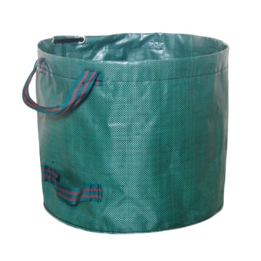 Sac de Jardin 60 L Réutilisable, Robuste, pour Feuilles de Jardin, Sacs à Déchets de Jardin avec 2 Poignées Renforcées pour Pelouse, Cour, Piscine, Plante, Poubelle