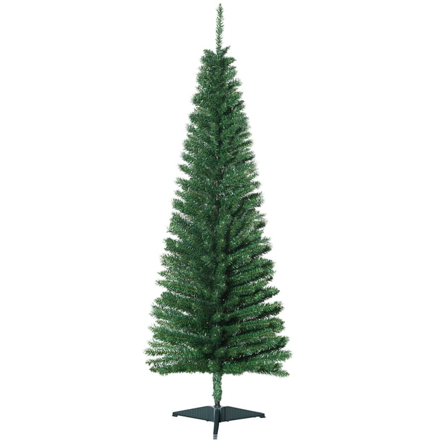 HOMCOM Arbre de Noël Crayon, Arbre de Noël Mince avec Branches Réalistes