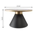 thumbnail image 5 of TOV Furniture Richard Table Basse Transitionnelle en Marbre de 16,5 Po H, Blanc, 5 of 5
